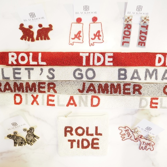 Roll Tide beaded purse strap Alabama Bama Collegiate - Picture 2 of 2